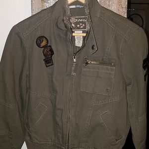 Boho combat green shorty jacket